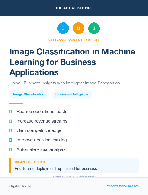 Image Classification in Machine Learning for Business Applications