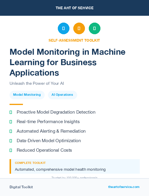 Model Monitoring in Machine Learning for Business Applications