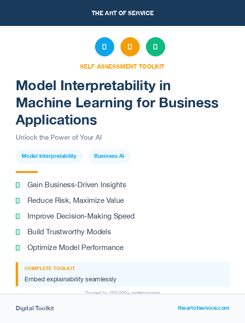 Model Interpretability in Machine Learning for Business Applications