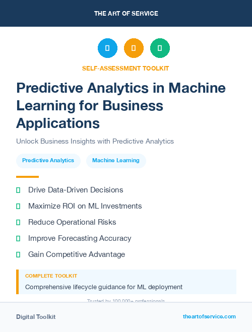 Predictive Analytics in Machine Learning for Business Applications