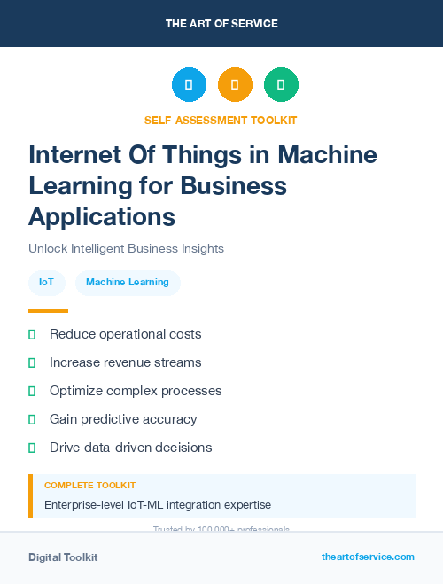 Internet Of Things in Machine Learning for Business Applications
