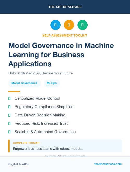 Model Governance in Machine Learning for Business Applications