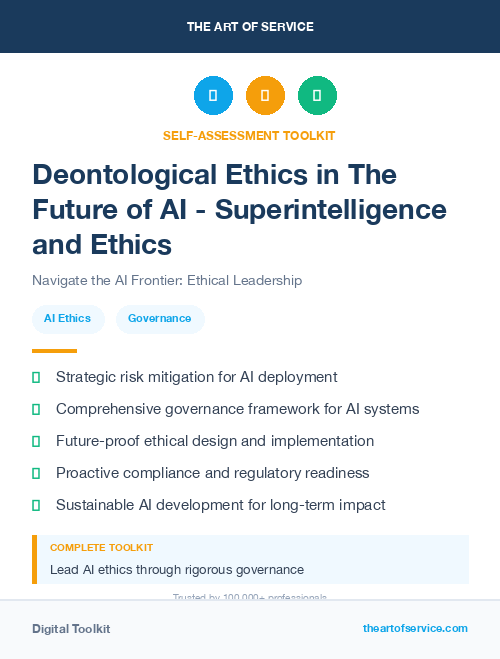 Deontological Ethics in The Future of AI - Superintelligence and Ethics