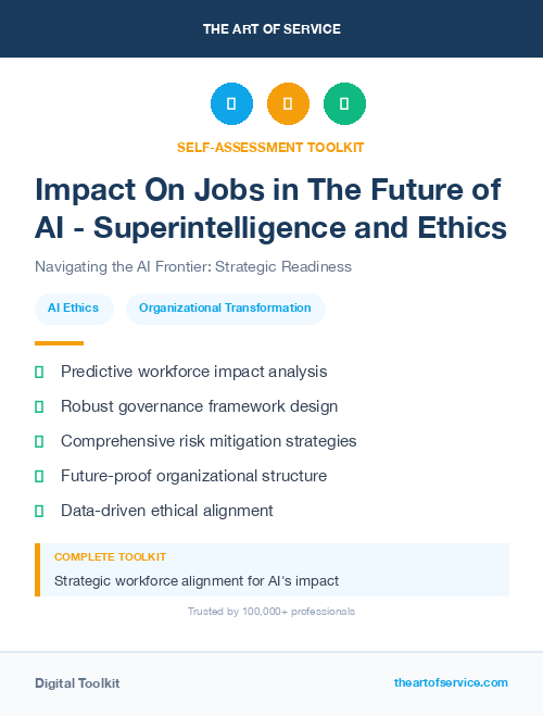 Impact On Jobs in The Future of AI - Superintelligence and Ethics