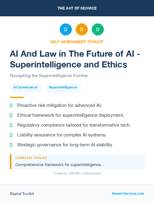 AI And Law in The Future of AI - Superintelligence and Ethics