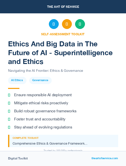 Ethics And Big Data in The Future of AI - Superintelligence and Ethics