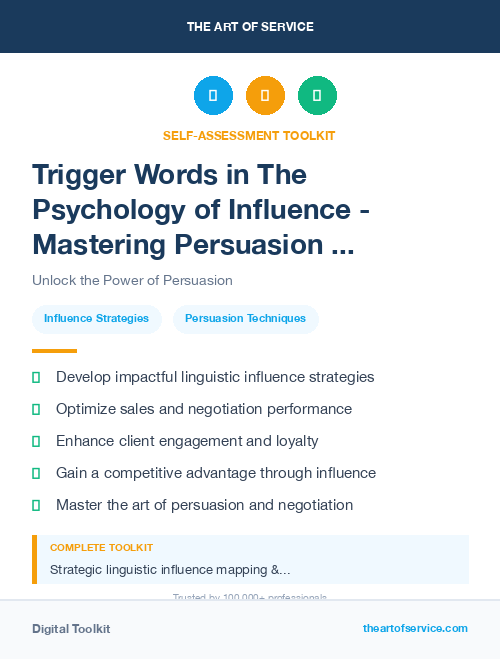 Trigger Words in The Psychology of Influence - Mastering Persuasion and Negotiation