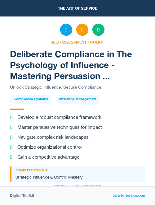 Deliberate Compliance in The Psychology of Influence - Mastering Persuasion and Negotiation