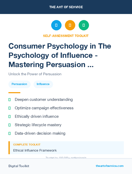 Consumer Psychology in The Psychology of Influence - Mastering Persuasion and Negotiation