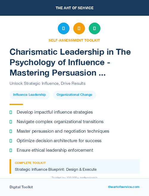 Charismatic Leadership in The Psychology of Influence - Mastering Persuasion and Negotiation