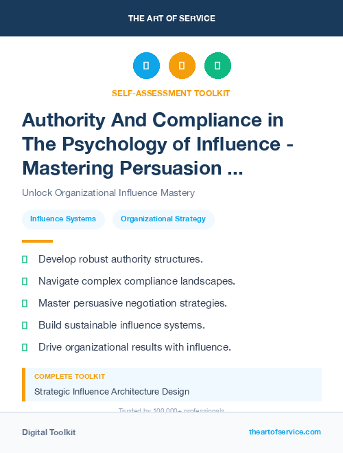 Authority And Compliance in The Psychology of Influence - Mastering Persuasion and Negotiation