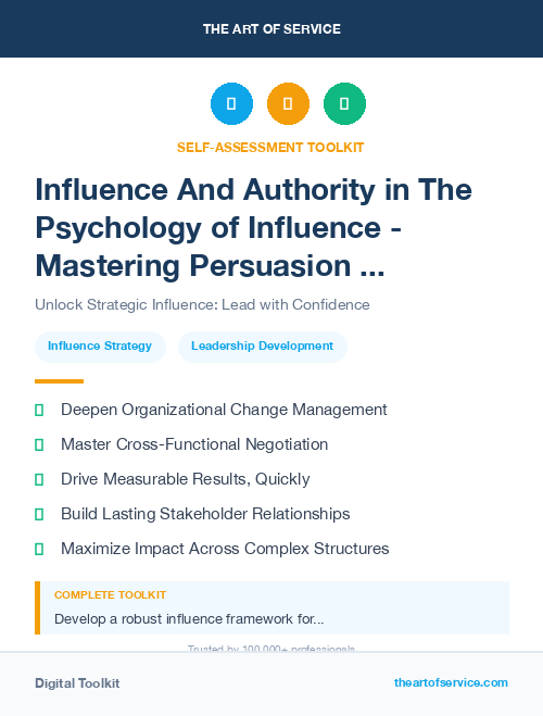 Influence And Authority in The Psychology of Influence - Mastering Persuasion and Negotiation