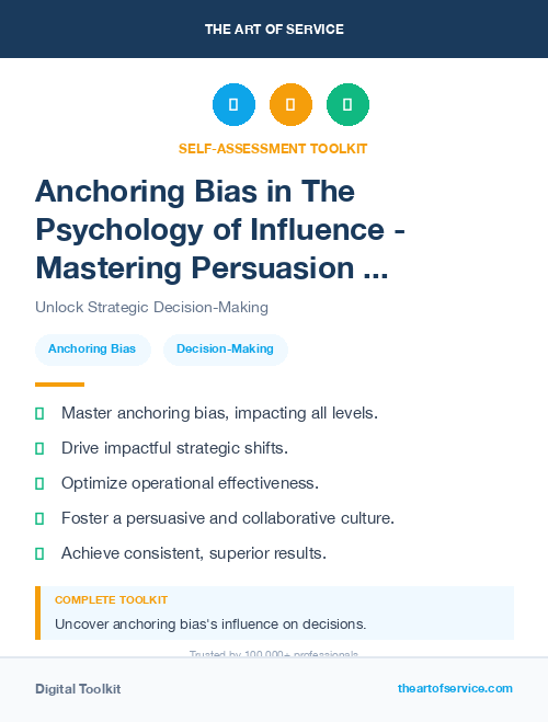Anchoring Bias in The Psychology of Influence - Mastering Persuasion and Negotiation