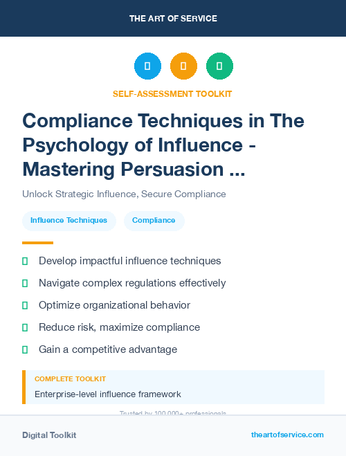 Compliance Techniques in The Psychology of Influence - Mastering Persuasion and Negotiation