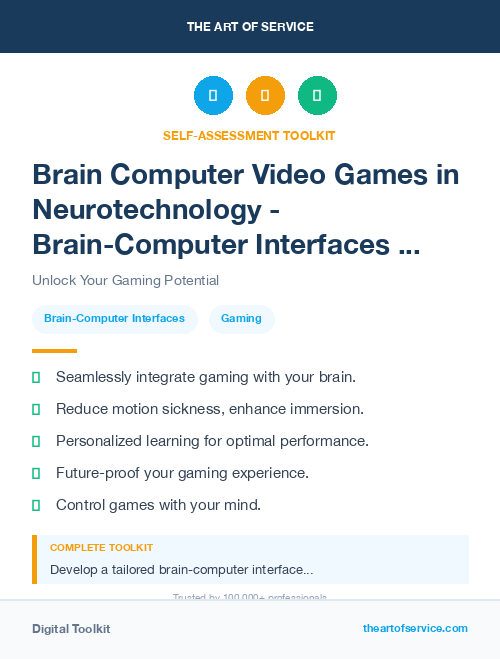 Brain Computer Video Games in Neurotechnology - Brain-Computer Interfaces and Beyond