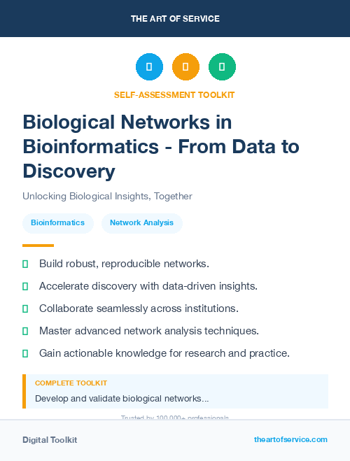 Biological Networks in Bioinformatics - From Data to Discovery