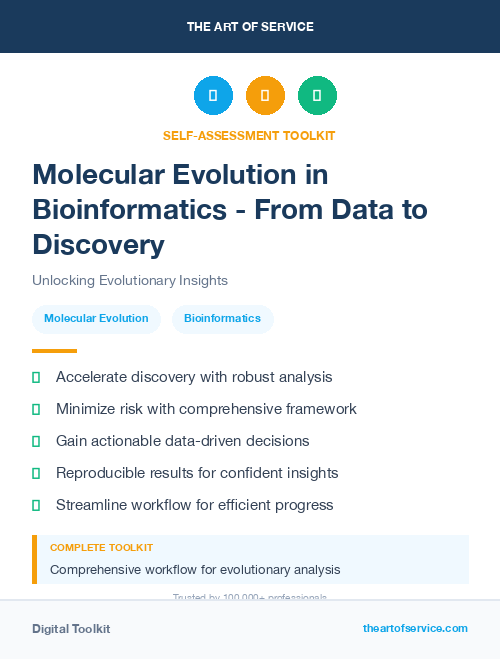 Molecular Evolution in Bioinformatics - From Data to Discovery