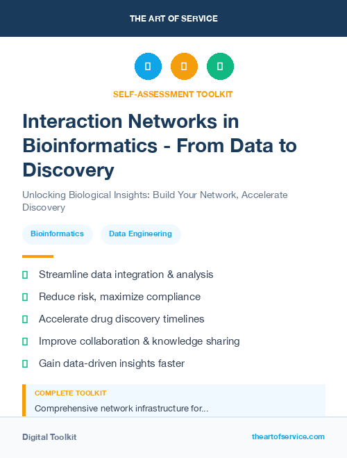 Interaction Networks in Bioinformatics - From Data to Discovery