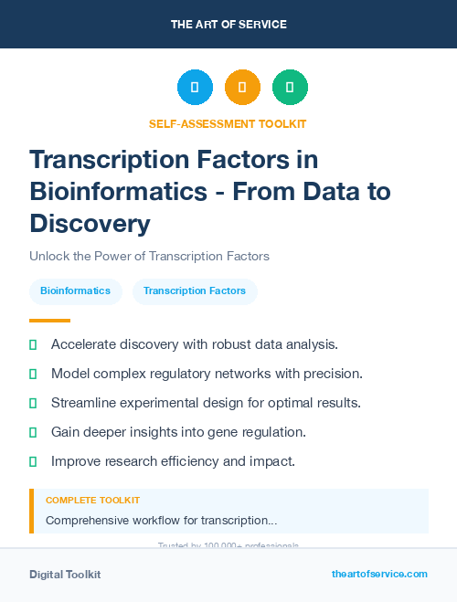 Transcription Factors in Bioinformatics - From Data to Discovery