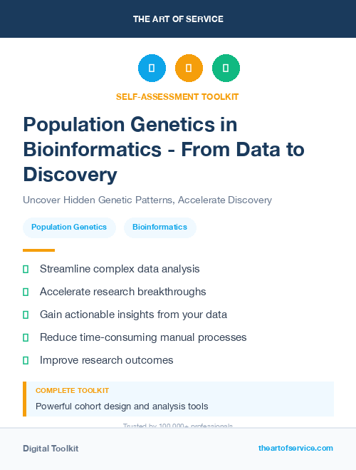 Population Genetics in Bioinformatics - From Data to Discovery