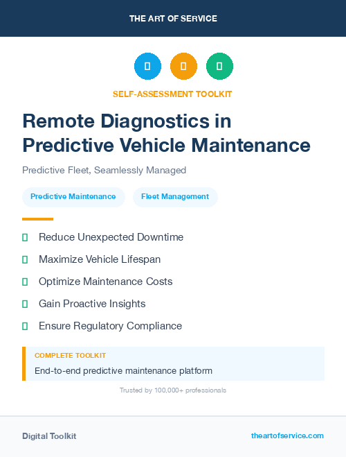 Remote Diagnostics in Predictive Vehicle Maintenance