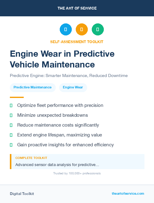 Engine Wear in Predictive Vehicle Maintenance