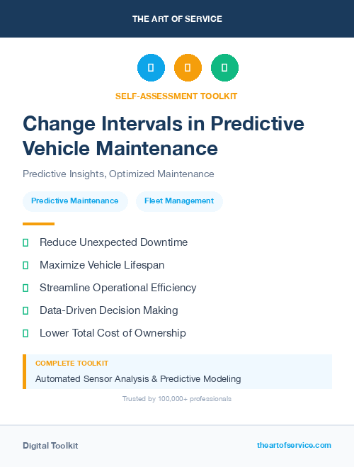 Change Intervals in Predictive Vehicle Maintenance