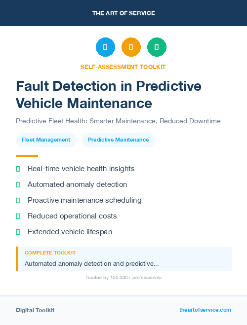 Fault Detection in Predictive Vehicle Maintenance