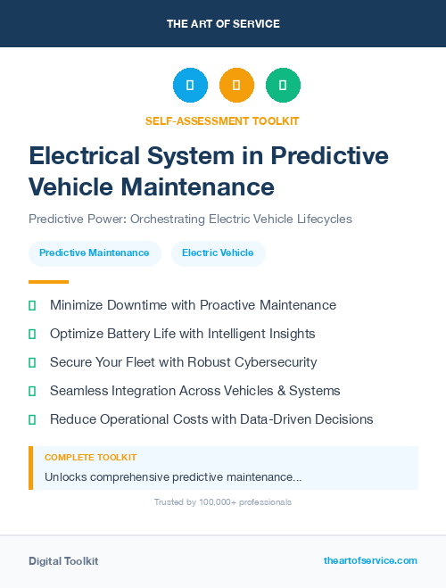 Electrical System in Predictive Vehicle Maintenance
