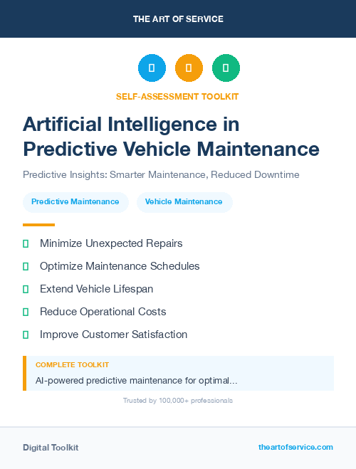 Artificial Intelligence in Predictive Vehicle Maintenance