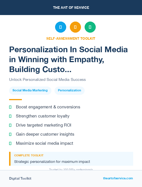 Personalization In Social Media in Winning with Empathy, Building Customer Relationships in the Age of Social Media