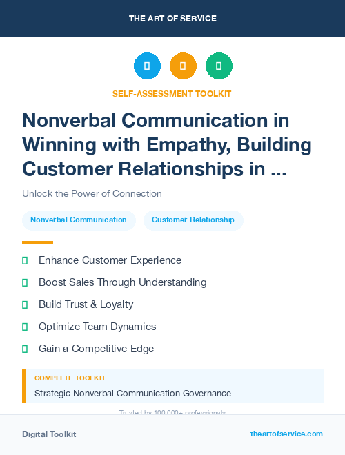 Nonverbal Communication in Winning with Empathy, Building Customer Relationships in the Age of Social Media