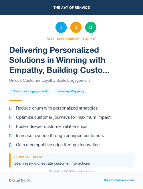 Delivering Personalized Solutions in Winning with Empathy, Building Customer Relationships in the Age of Social Media