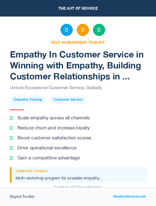 Empathy In Customer Service in Winning with Empathy, Building Customer Relationships in the Age of Social Media