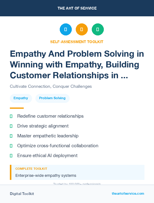 Empathy And Problem Solving in Winning with Empathy, Building Customer Relationships in the Age of Social Media