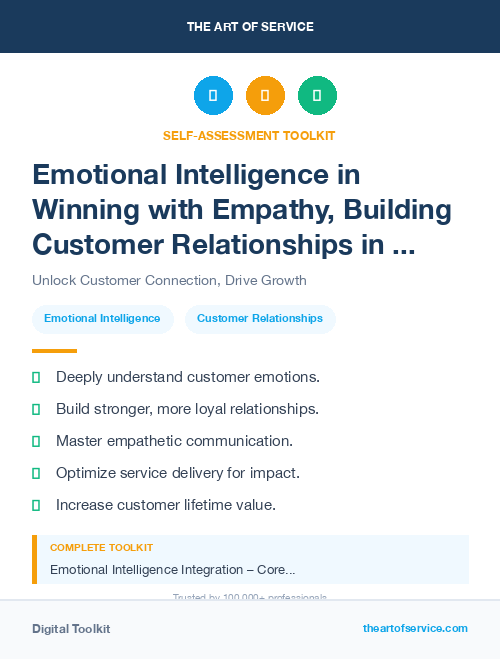 Emotional Intelligence in Winning with Empathy, Building Customer Relationships in the Age of Social Media