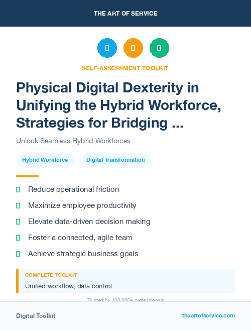 Physical Digital Dexterity in Unifying the Hybrid Workforce, Strategies for Bridging the Physical and Digital Divide