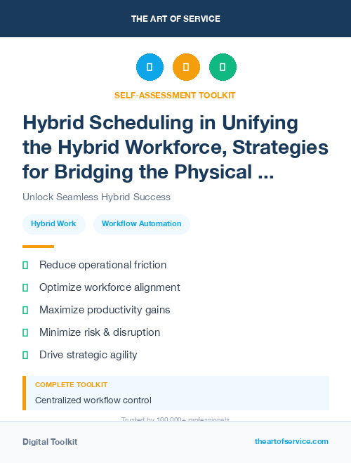 Hybrid Scheduling in Unifying the Hybrid Workforce, Strategies for Bridging the Physical and Digital Divide
