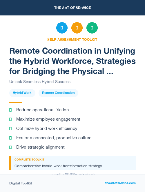 Remote Coordination in Unifying the Hybrid Workforce, Strategies for Bridging the Physical and Digital Divide
