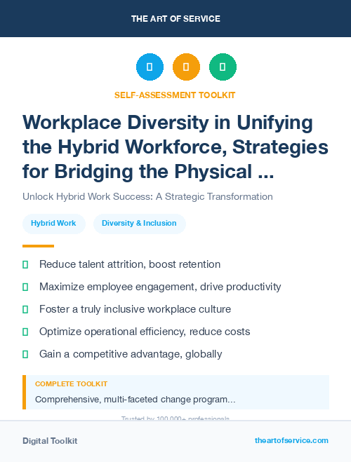 Workplace Diversity in Unifying the Hybrid Workforce, Strategies for Bridging the Physical and Digital Divide
