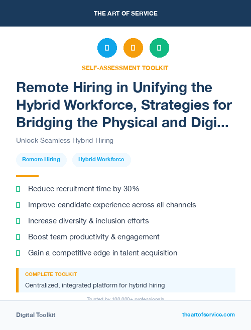 Remote Hiring in Unifying the Hybrid Workforce, Strategies for Bridging the Physical and Digital Divide