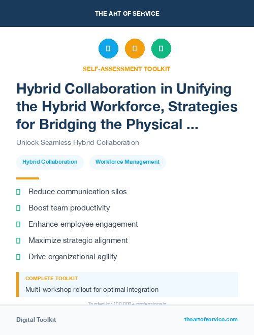 Hybrid Collaboration in Unifying the Hybrid Workforce, Strategies for Bridging the Physical and Digital Divide