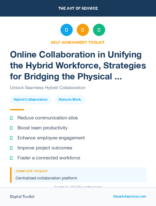 Online Collaboration in Unifying the Hybrid Workforce, Strategies for Bridging the Physical and Digital Divide