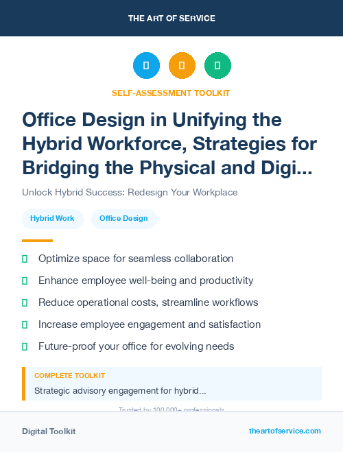 Office Design in Unifying the Hybrid Workforce, Strategies for Bridging the Physical and Digital Divide