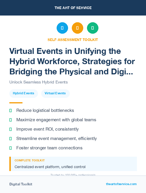 Virtual Events in Unifying the Hybrid Workforce, Strategies for Bridging the Physical and Digital Divide
