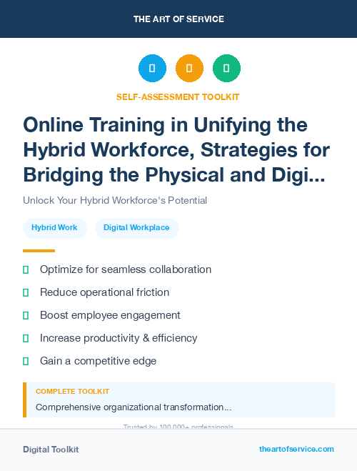 Online Training in Unifying the Hybrid Workforce, Strategies for Bridging the Physical and Digital Divide