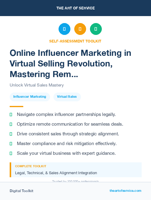 Online Influencer Marketing in Virtual Selling Revolution, Mastering Remote Communications and Closing Deals Online