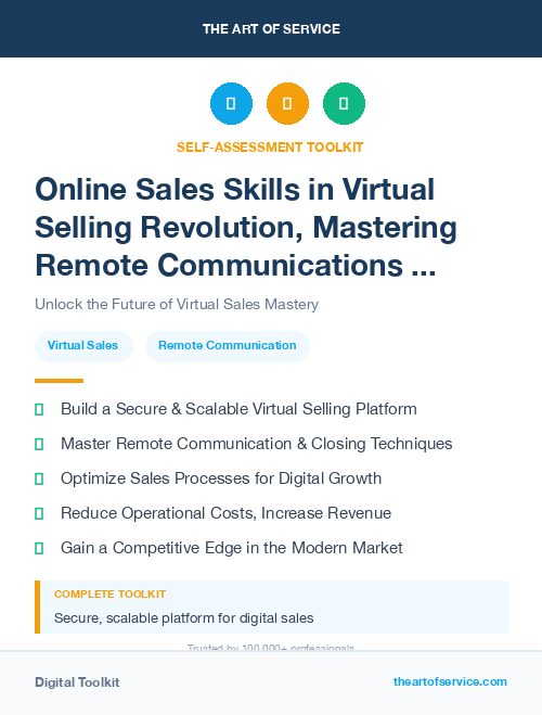 Online Sales Skills in Virtual Selling Revolution, Mastering Remote Communications and Closing Deals Online