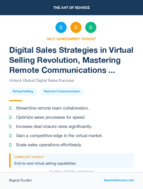 Digital Sales Strategies in Virtual Selling Revolution, Mastering Remote Communications and Closing Deals Online