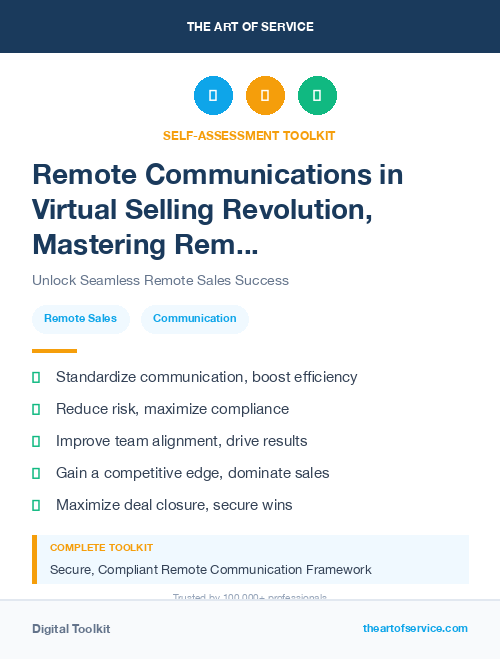 Remote Communications in Virtual Selling Revolution, Mastering Remote Communications and Closing Deals Online